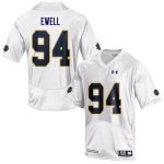 Notre Dame Fighting Irish Men's Darnell Ewell #94 White Under Armour Authentic Stitched College NCAA Football Jersey RWP4499MP